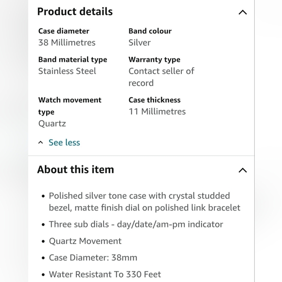 SO&CO New York Women's 5019.1 Madison Quartz Day and Date Crystal Bezel Stainles - Picture 6 of 6